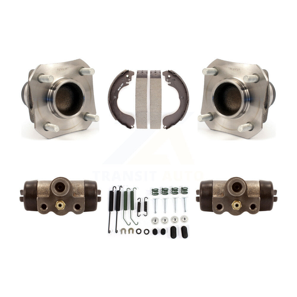 Kit d'assemblage de roulements de moyeu, cylindres de roue arrière et chaussures de tambour pour Nissan Versa