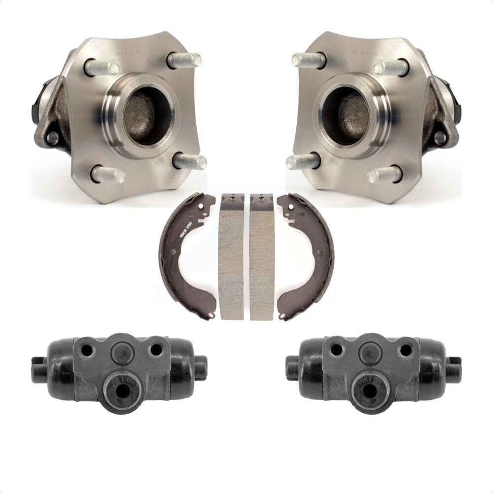 Kit de roulement de moyeu de chaussures de tambour de cylindres de roue arrière pour 08 Nissan Versa 4 roues ABS