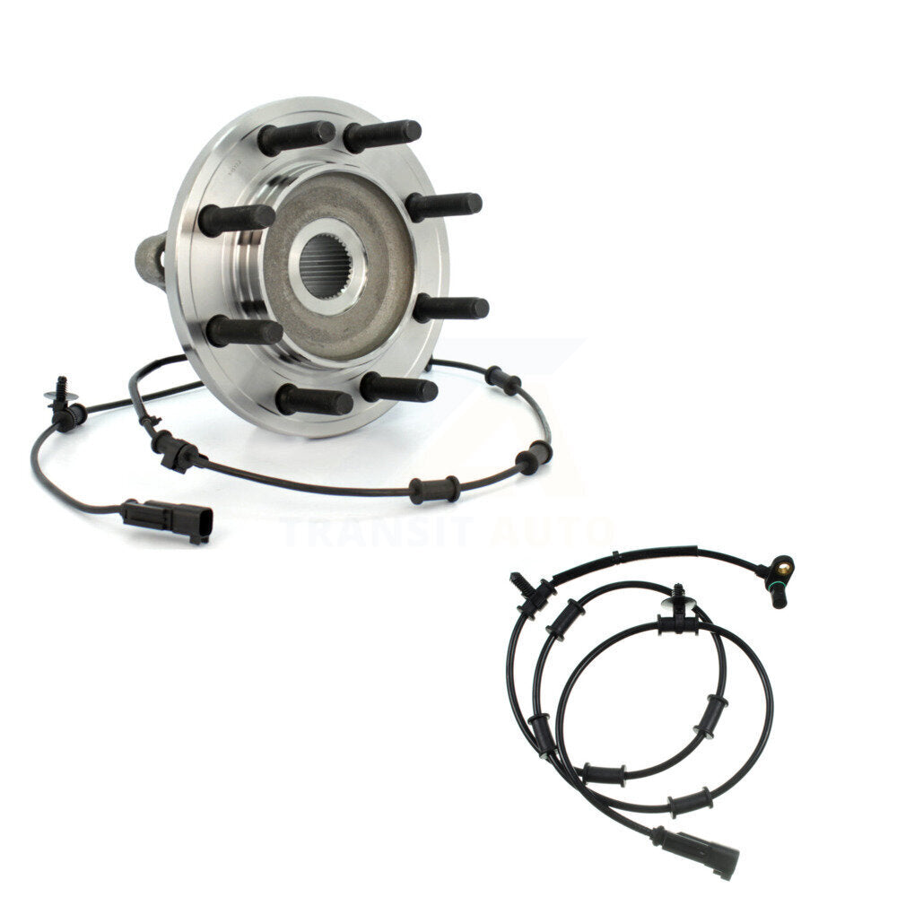Kit de roulement de moyeu de roue avant et capteur supplémentaire pour Dodge Ram 2500 3500 avec harnais
