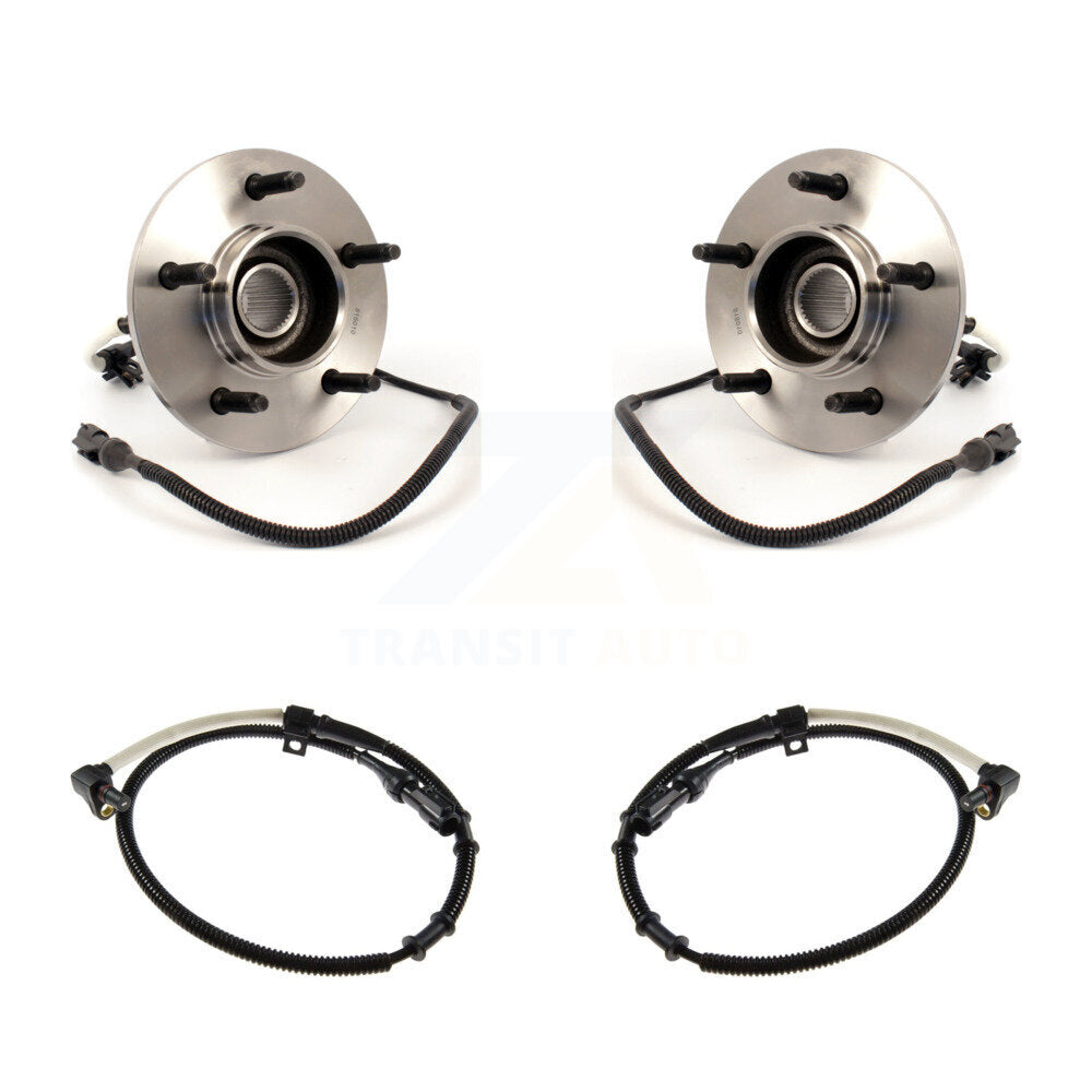 Kit de roulement de moyeu de roue avant et capteur supplémentaire pour Ford F-150 1997-1999 avec harnais