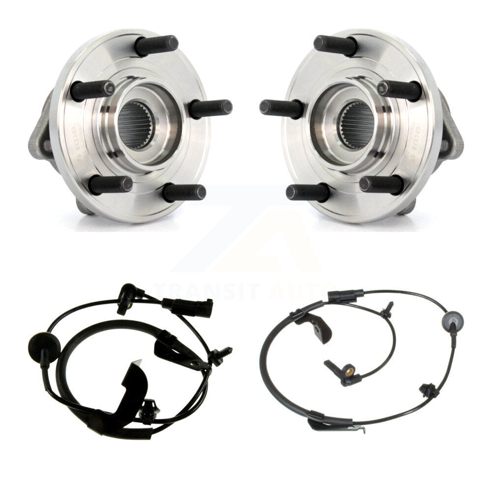 Kit de roulement de moyeu de roue avant et capteur ABS pour Dodge Caliber 2009 avec harnais