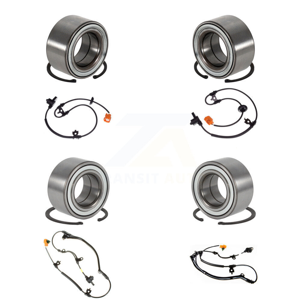 Kit de capteurs de roulement de roue avant et arrière (8 pièces) pour Honda Pilot 2006-2008 avec harnais