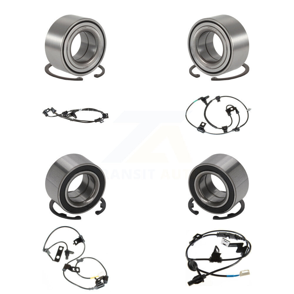 Kit de roulements et capteurs de roue avant et arrière (8 pièces) pour Kia Sportage 11-16 avec harnais