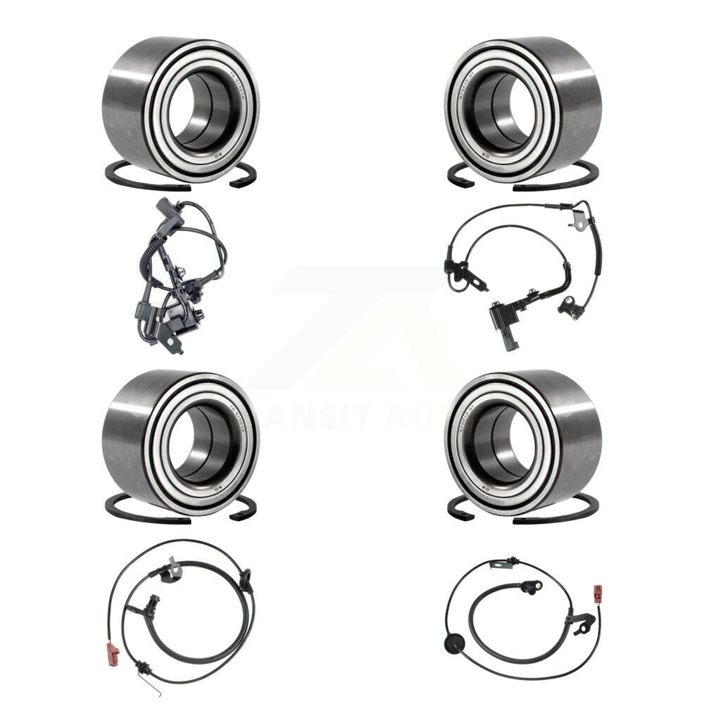 Kit de roulements et capteurs de roue avant et arrière (8 pièces) pour Ford Fusion Lincoln MKZ Mercury