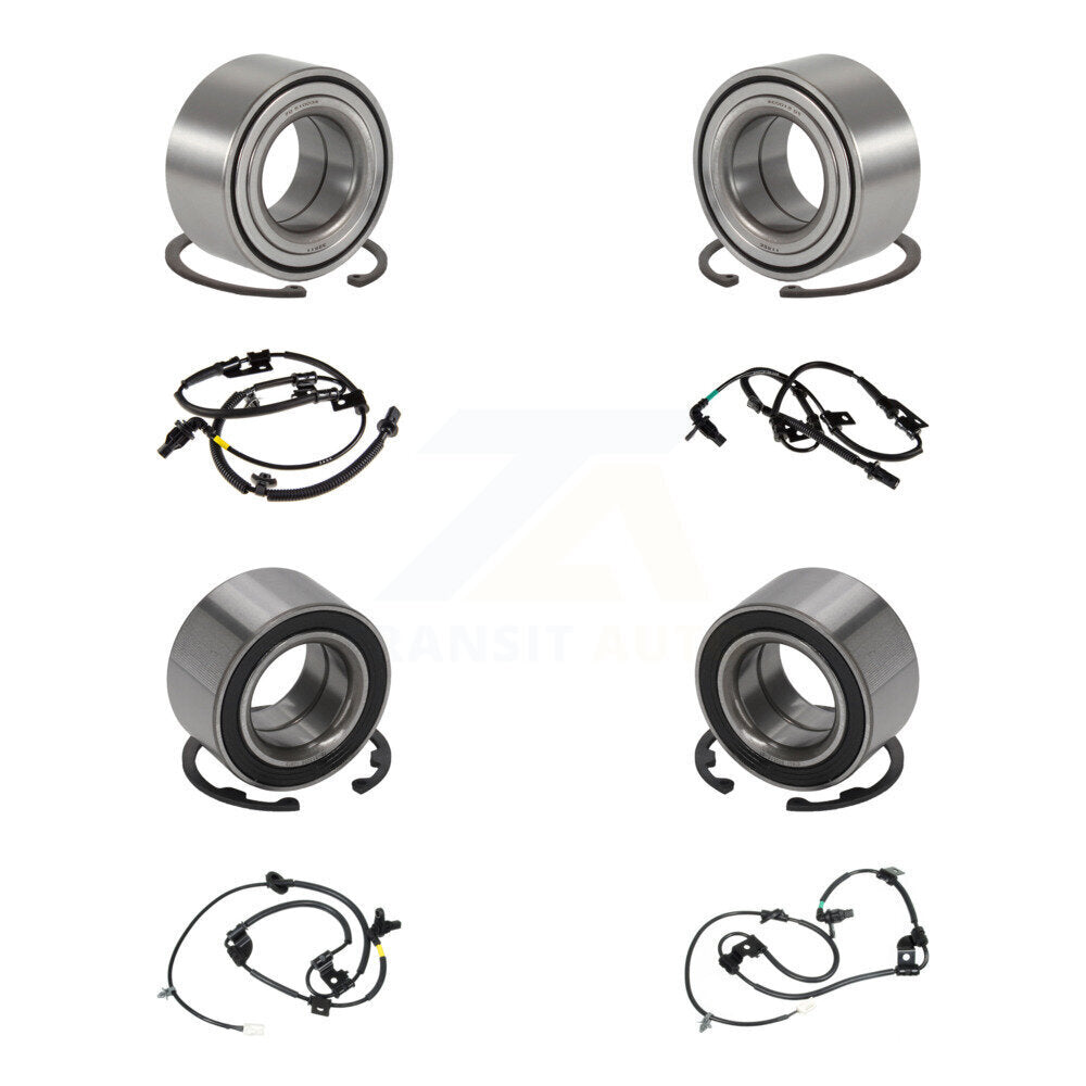 Kit de capteurs de roulement de roue avant et arrière (8 pièces) pour Hyundai Tucson 05-09 avec harnais