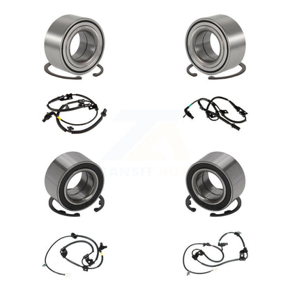 Kit de capteurs de roulement de roue avant et arrière (8 pièces) pour Hyundai Tucson 05-09 avec harnais