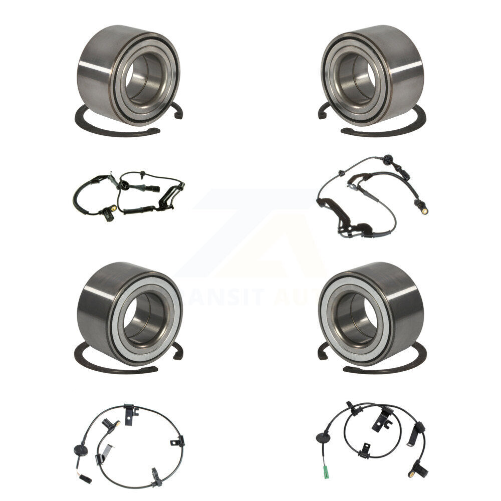 Kit de roulements et capteurs de roue avant et arrière (8 pièces) pour Mazda Tribute 05-06 avec harnais
