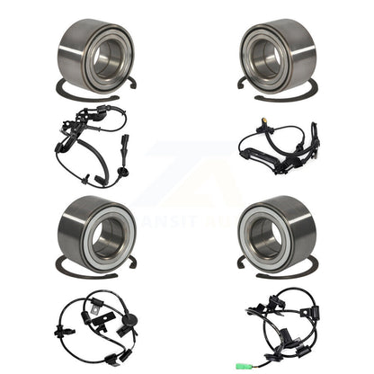 Kit de roulement de roue avant et arrière et capteur ABS (8 pièces) pour Ford Escape Mercury Mariner