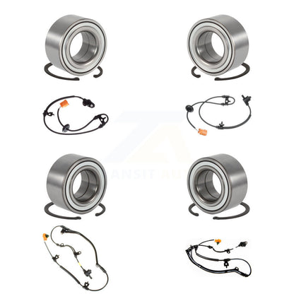 Kit de capteurs de roulement de roue avant et arrière (8 pièces) pour Honda Pilot Acura MDX avec harnais