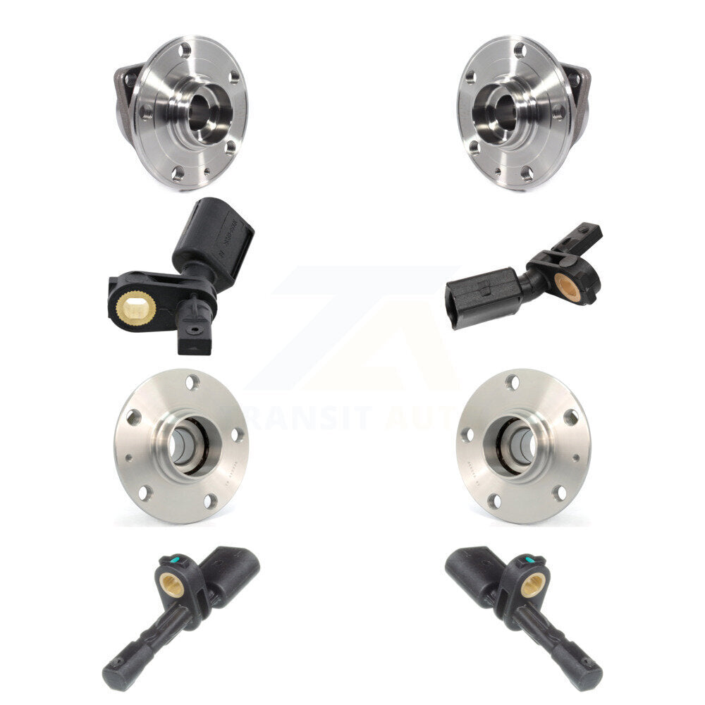 Kit de capteurs ABS de roulement de moyeu de roue avant et arrière (8 pièces) pour Volkswagen Golf SportWage
