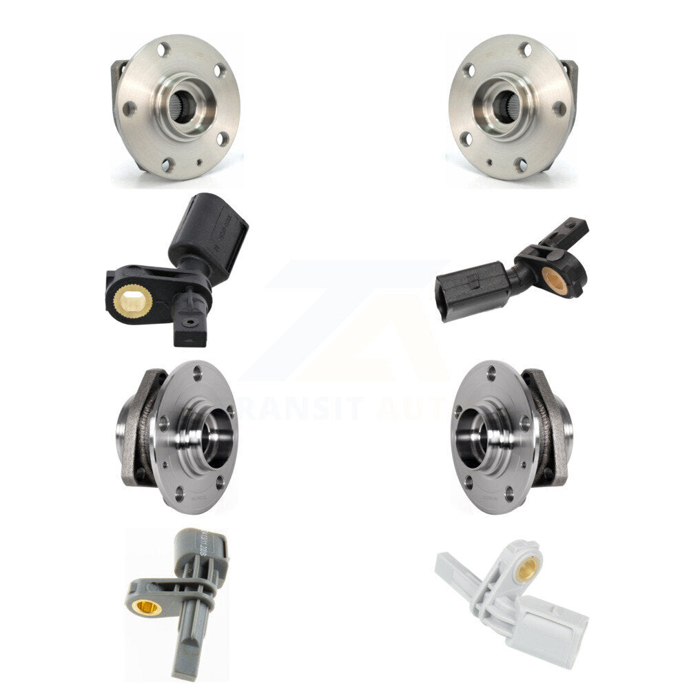 Kit de capteurs ABS de roulement de moyeu de roue avant et arrière (8 pièces) pour Volkswagen Golf SportWage