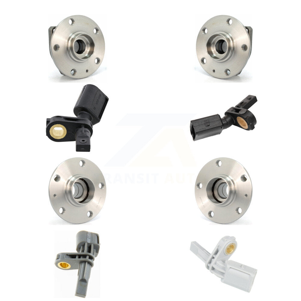 Kit de capteurs ABS de roulement de moyeu de roue avant et arrière (8 pièces) pour Volkswagen Golf SportWage