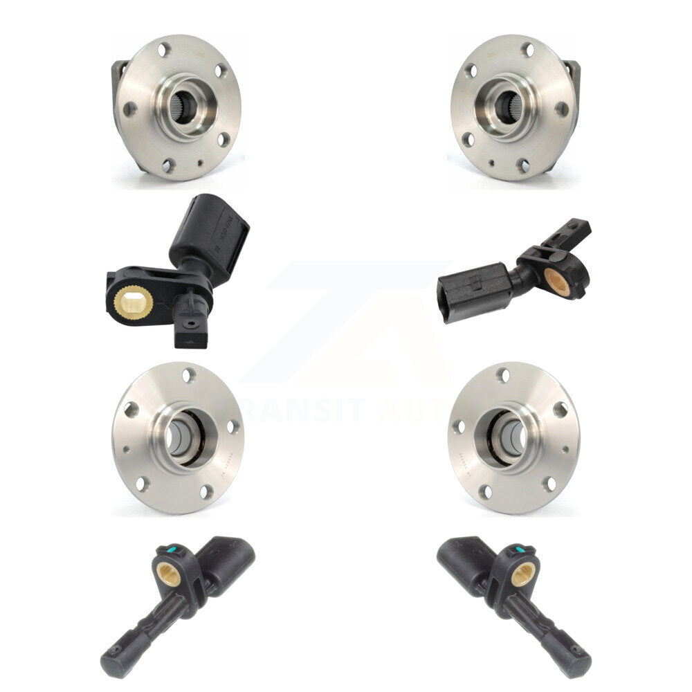 Kit de capteurs ABS de roulement de moyeu de roue avant et arrière (8 pièces) pour Volkswagen Golf SportWage