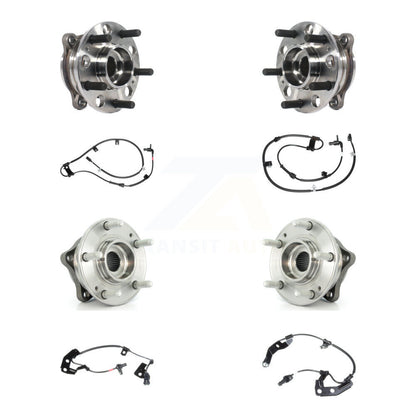 Kit de roulement de moyeu de roue avant et arrière et capteur ABS (8 pièces) pour Hyundai Santa Fe Spor