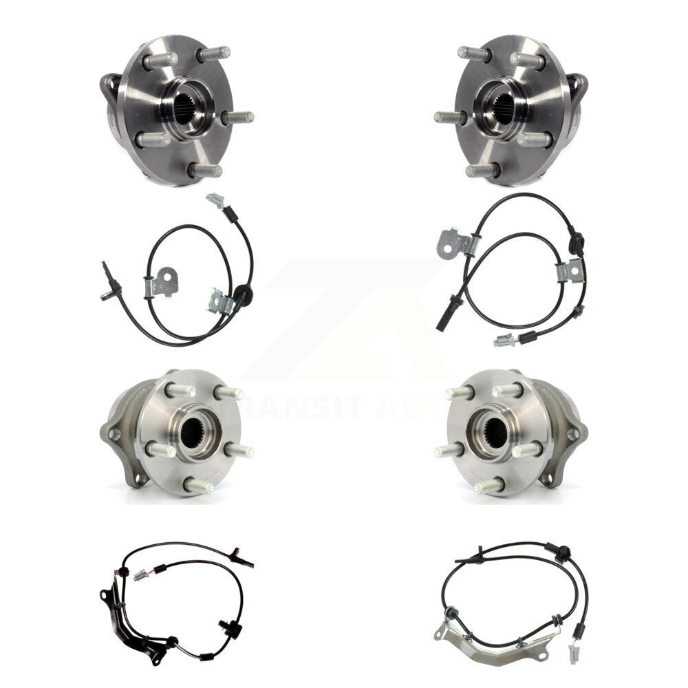 Kit de roulement de moyeu de roue avant et arrière et capteur ABS (8 pièces) pour Subaru Impreza WRX ST
