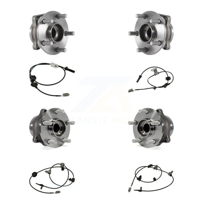 Kit de roulements et capteurs de moyeu de roue avant et arrière (8 pièces) pour Subaru Forester Crosstrek X