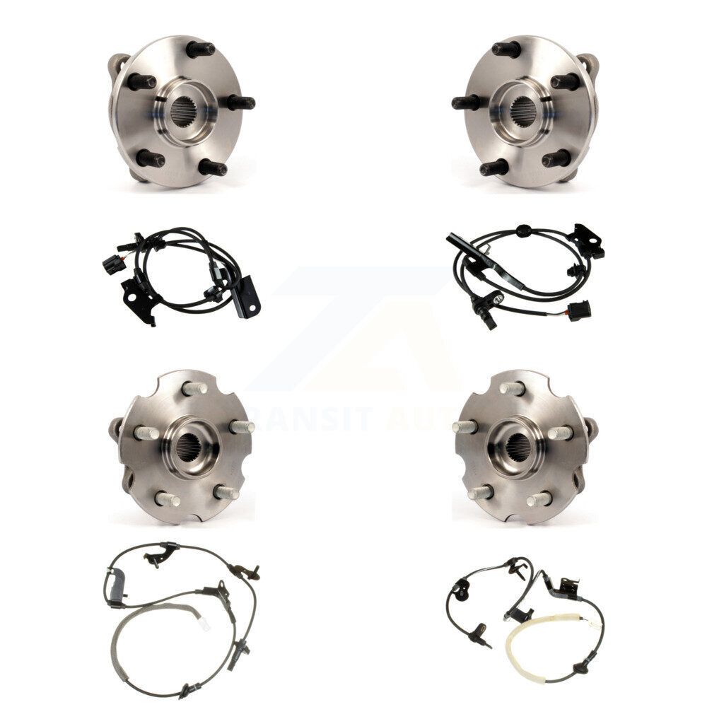 Kit de roulement de moyeu de roue avant et arrière et capteur ABS (8 pièces) pour Toyota RAV4 avec harnais