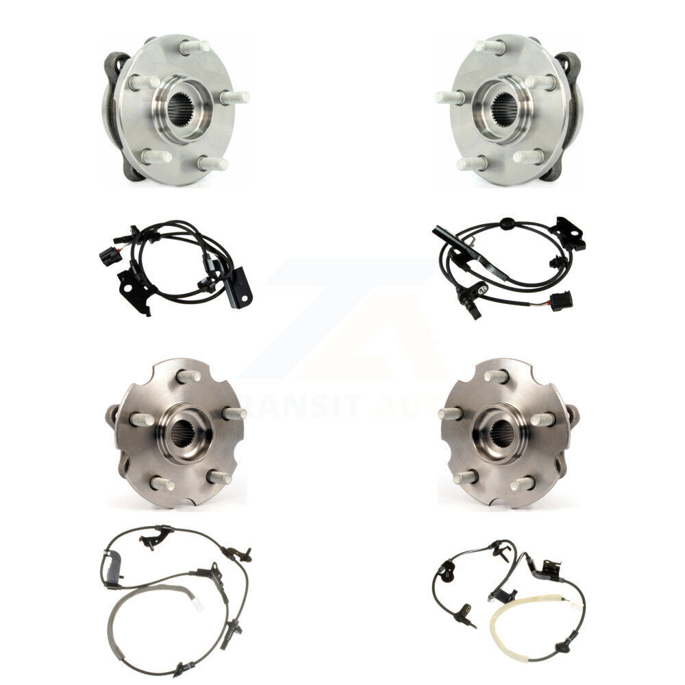 Kit de capteurs de roulement de moyeu de roue avant et arrière (8 pièces) pour Toyota RAV4 06-12 avec harnais
