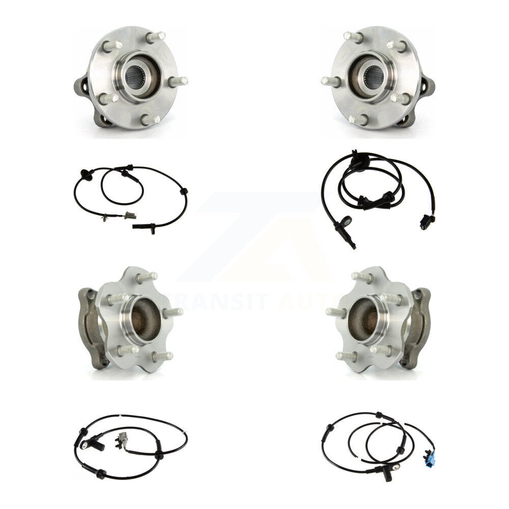 Kit de roulement de moyeu de roue avant et arrière et capteur ABS (8 pièces) pour Nissan Quest