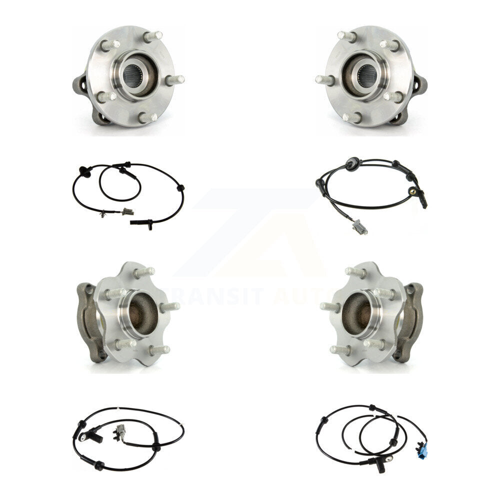 Kit de roulement de moyeu de roue avant et arrière et capteur ABS (8 pièces) pour Nissan Quest