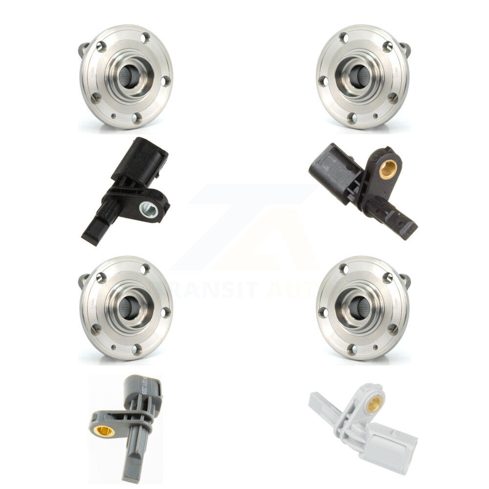 Kit de capteurs de roulement de moyeu de roue avant et arrière (8 pièces) pour Audi Q3 Quattro Volkswagen CC