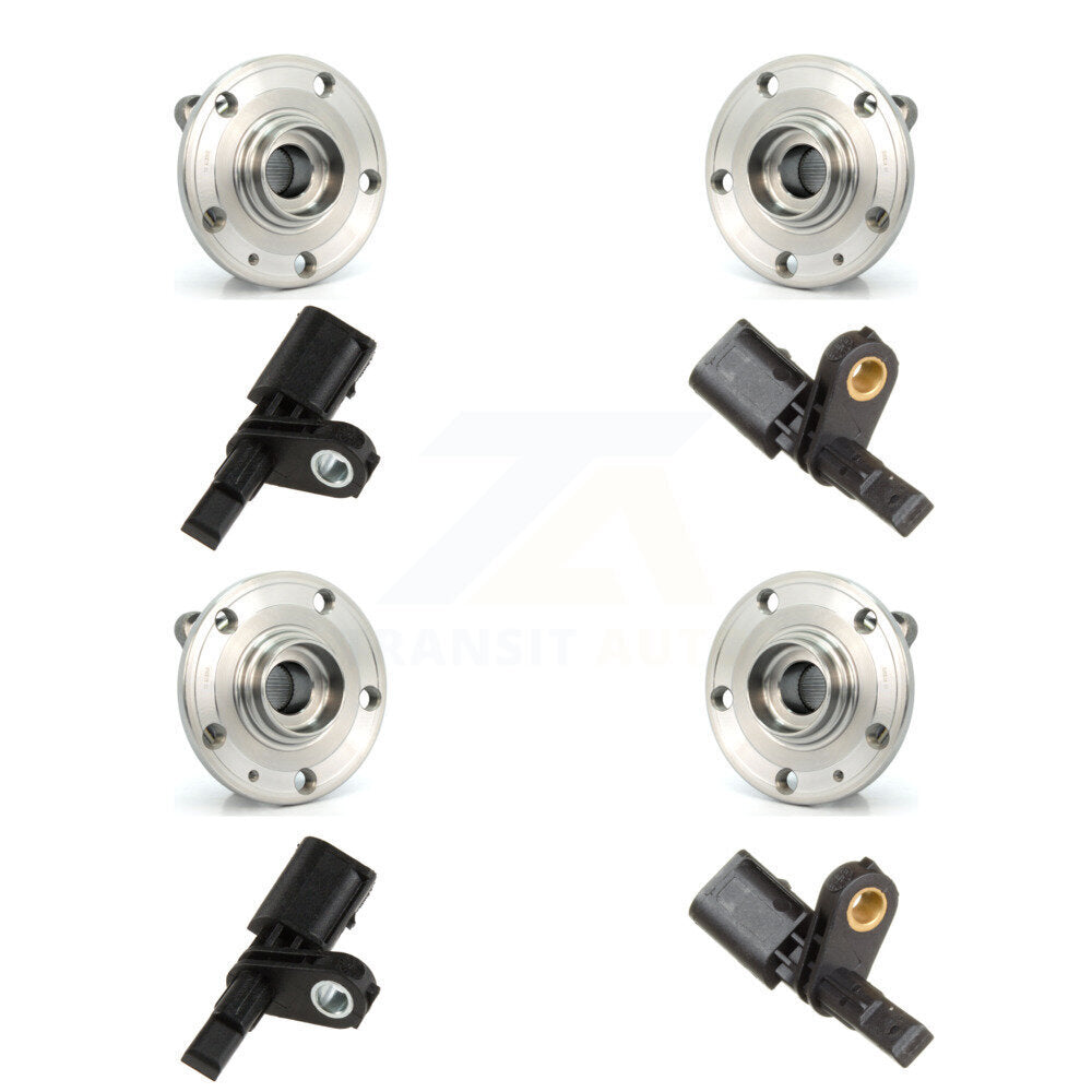 Kit de capteurs de roulement de moyeu de roue avant et arrière (8 pièces) pour Volkswagen Tiguan Audi Q3 TT