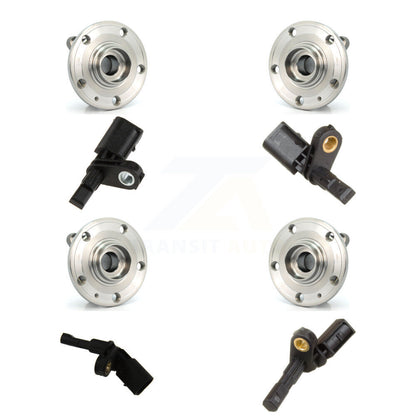 Kit de roulements et capteurs de moyeu de roue avant et arrière (8 pièces) pour Volkswagen Passat Audi A3 C