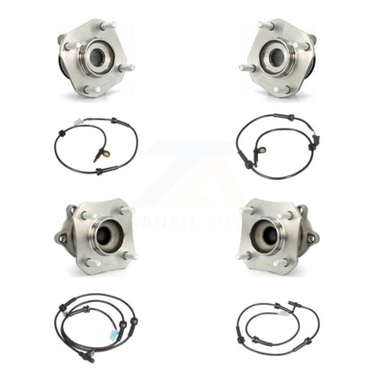 Kit de capteurs ABS pour roulement de moyeu de roue avant et arrière (8 pièces) pour Nissan Sentra avec harnais