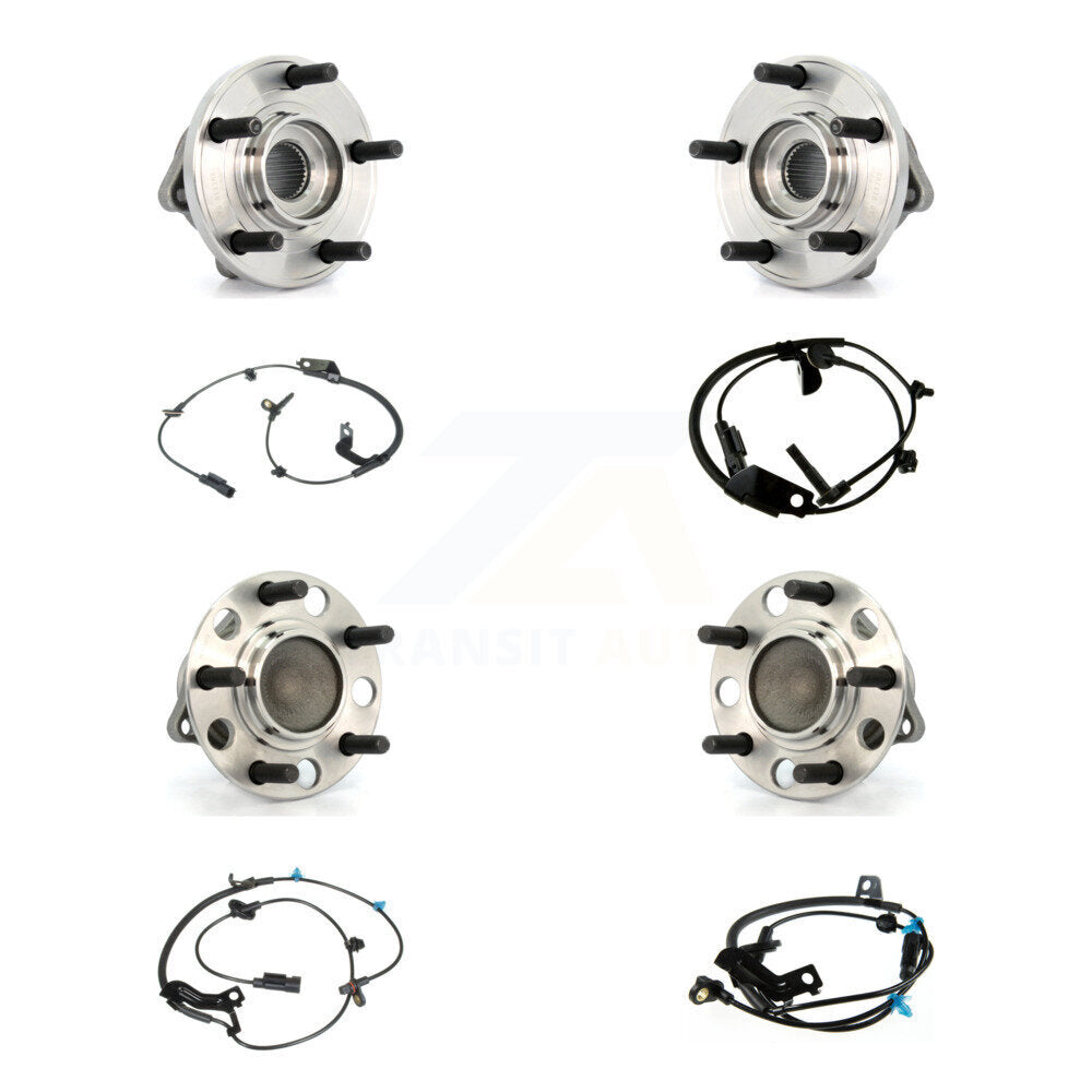 Kit de capteurs ABS de roulement de moyeu de roue avant et arrière (8 pièces) pour Chrysler 200 Dodge Avenge