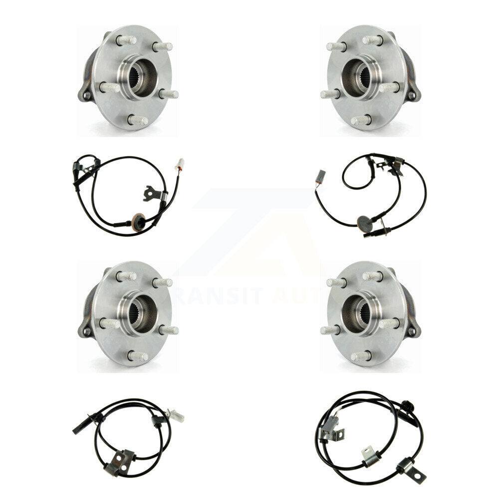 Kit de roulement de moyeu de roue avant et arrière et capteur ABS (8 pièces) pour Suzuki Grand Vitara