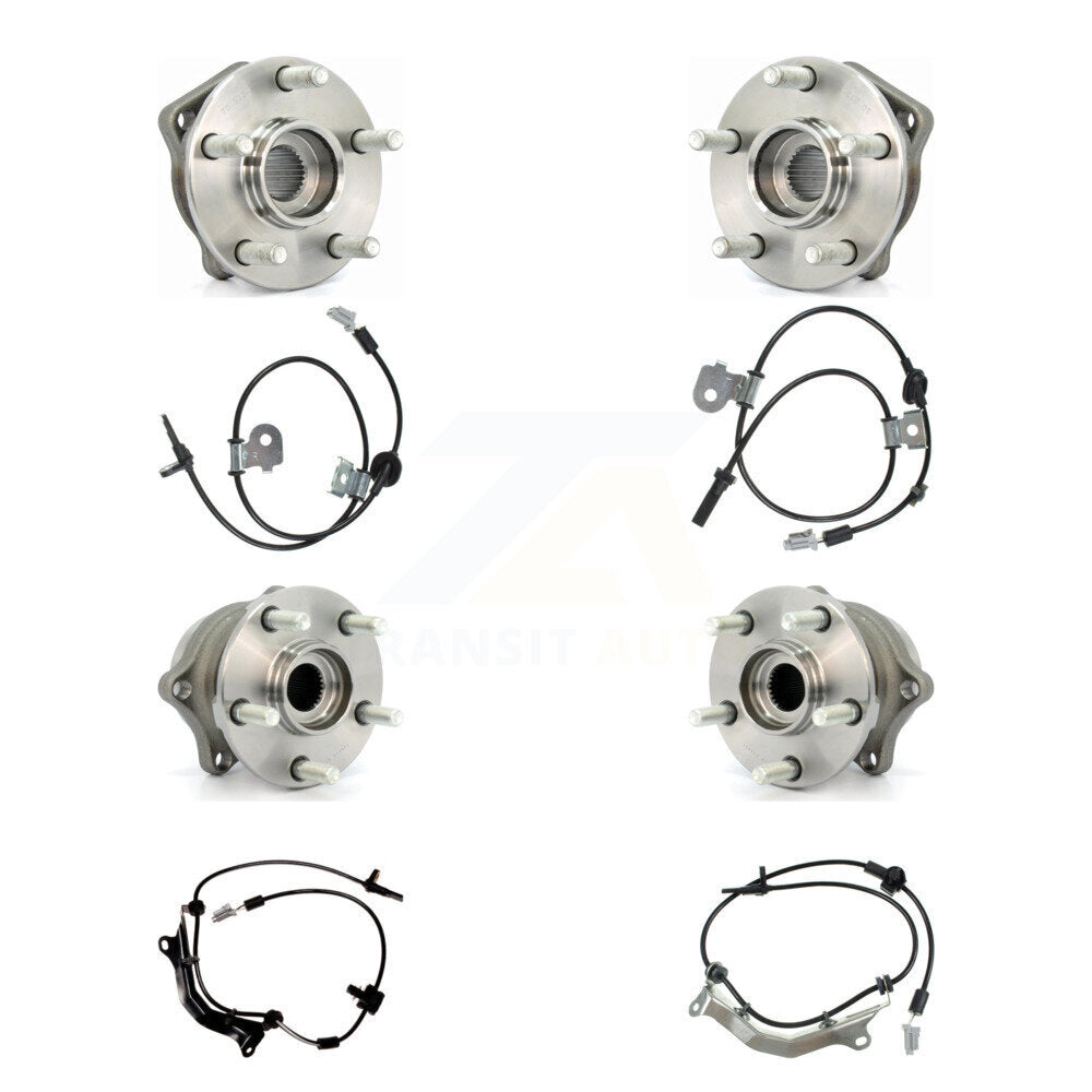 Kit de roulement de moyeu de roue avant et arrière et capteur ABS (8 pièces) pour Subaru Impreza WRX