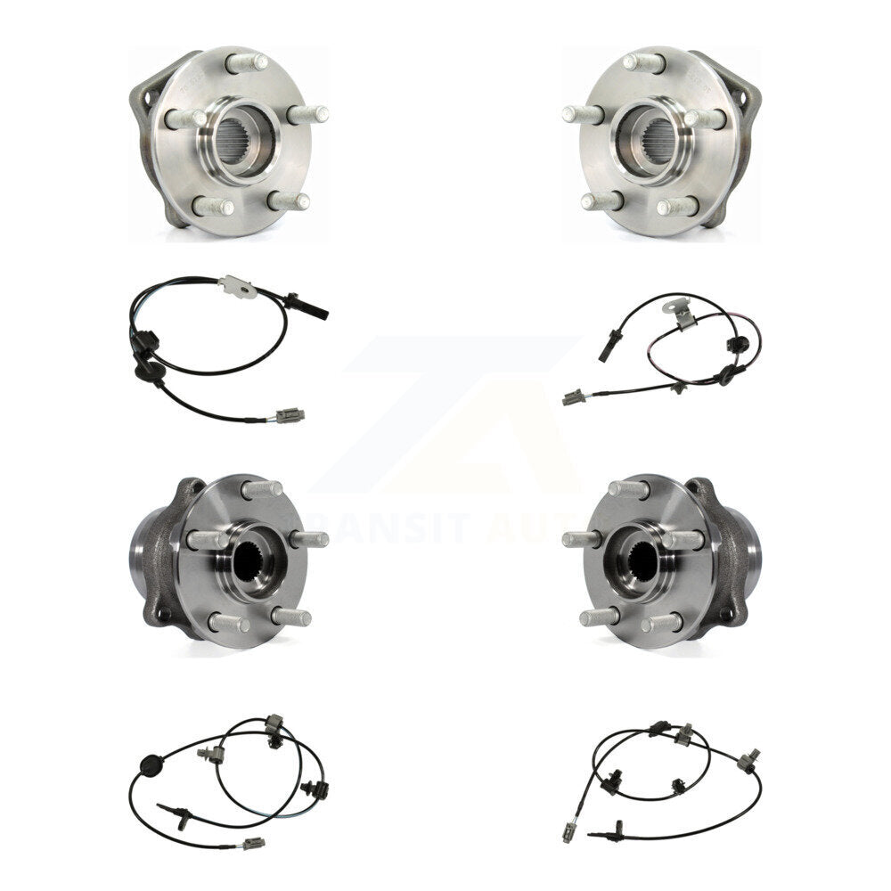 Kit de roulement de moyeu de roue avant et arrière et capteur ABS (8 pièces) pour Subaru XV Crosstrek