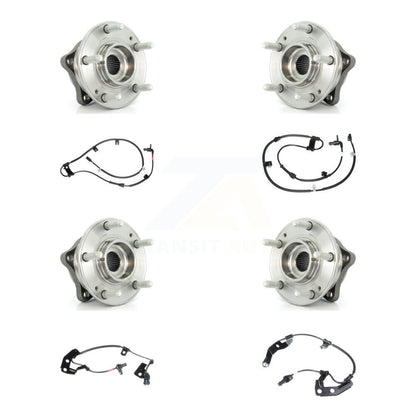 Kit de capteurs ABS de roulement de moyeu de roue avant et arrière (8 pièces) pour Hyundai Santa Fe Sport Ki