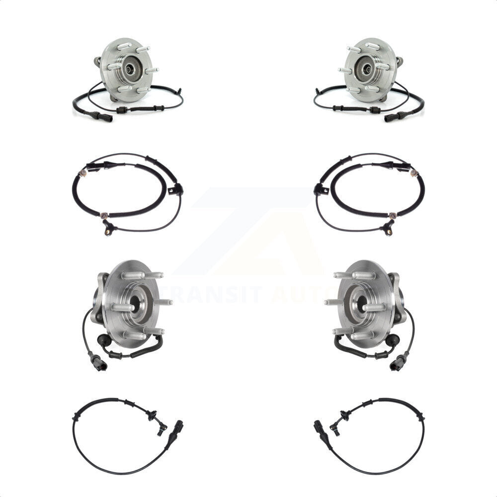 Kit de roulement de moyeu de roue avant et arrière et capteur ABS supplémentaire pour Ford Expedition Lincoln