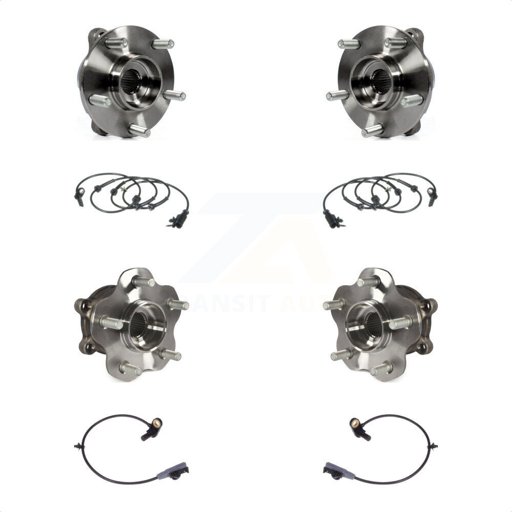 Kit de capteur de roulement de moyeu de roue avant et arrière, pour INFINITI FX35 AWD 2011 avec harnais
