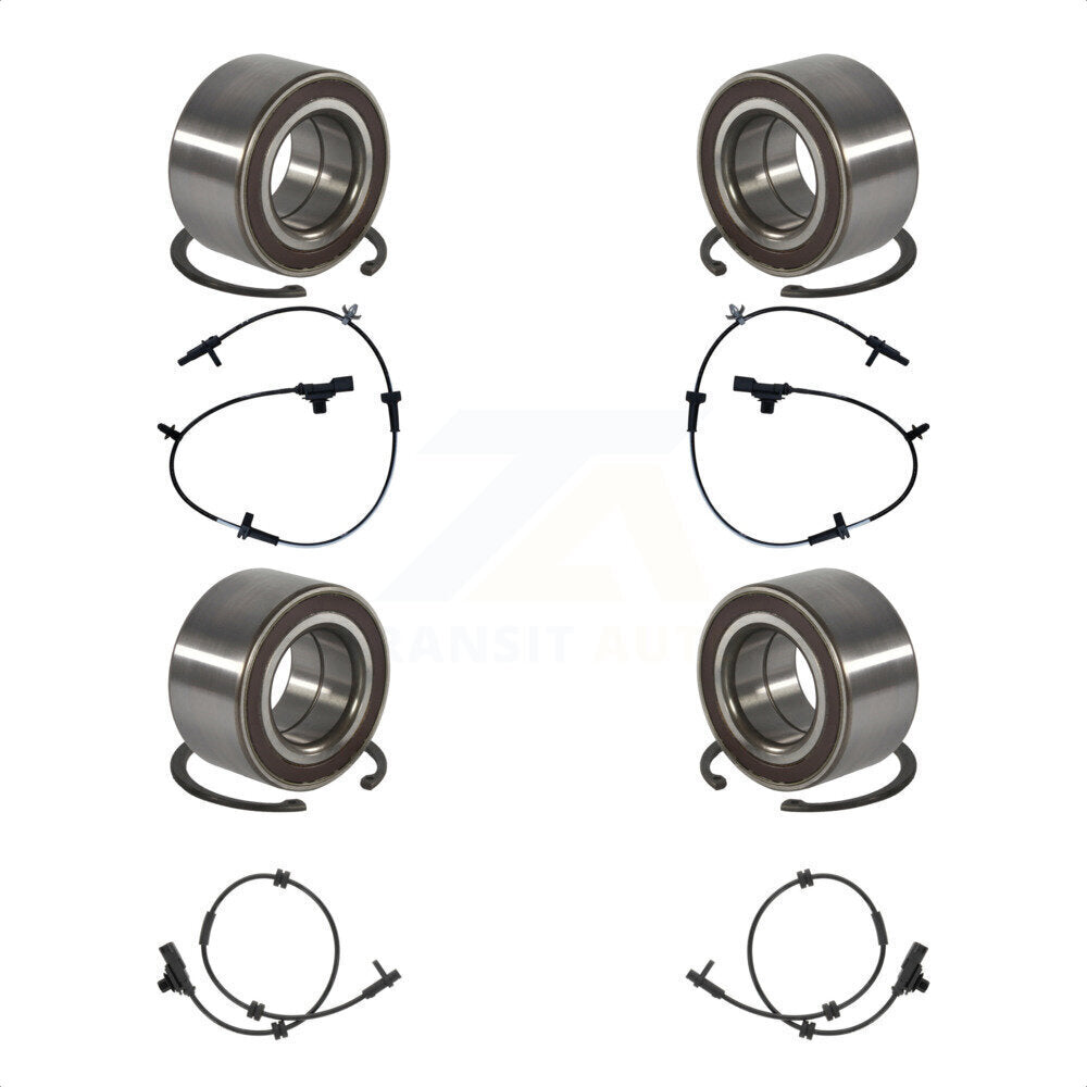 Kit de roulement de roue avant et arrière et capteur ABS pour Ford Fiesta 2014 – 2015 avec harnais