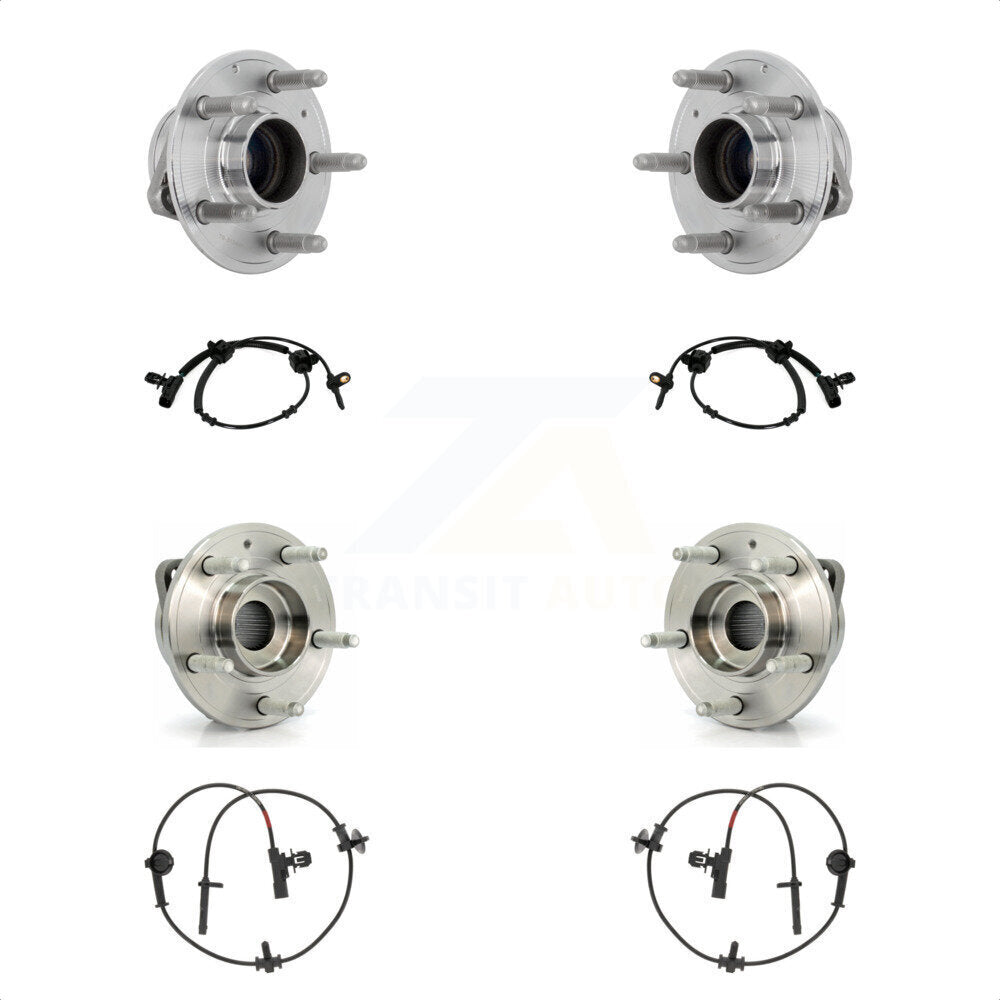 Kit de roulement de moyeu de roue avant et arrière et capteur ABS pour Cadillac ATS RWD 2013 – 2019