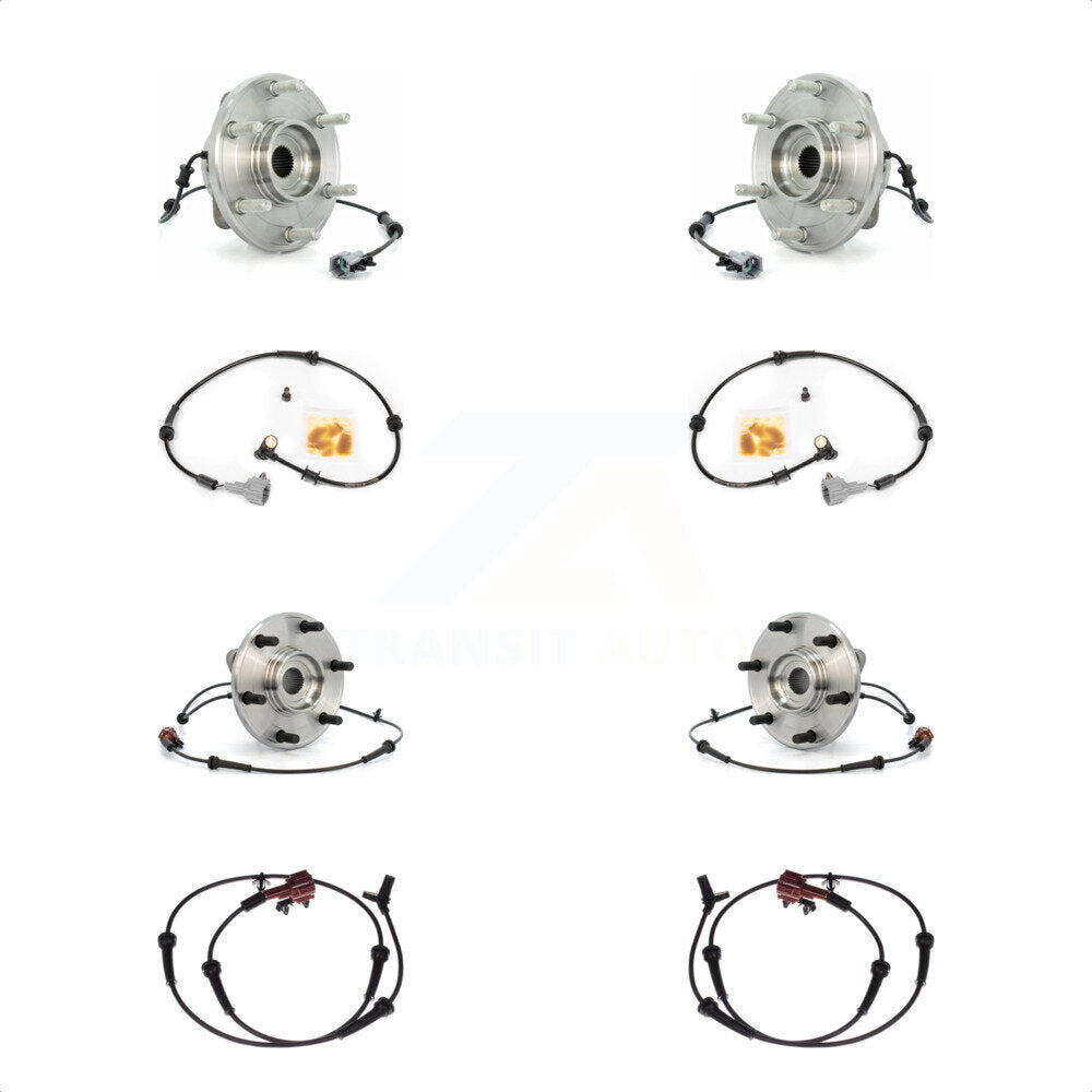 Kit de roulement de moyeu de roue avant et arrière et capteur ABS supplémentaire pour INFINITI QX56