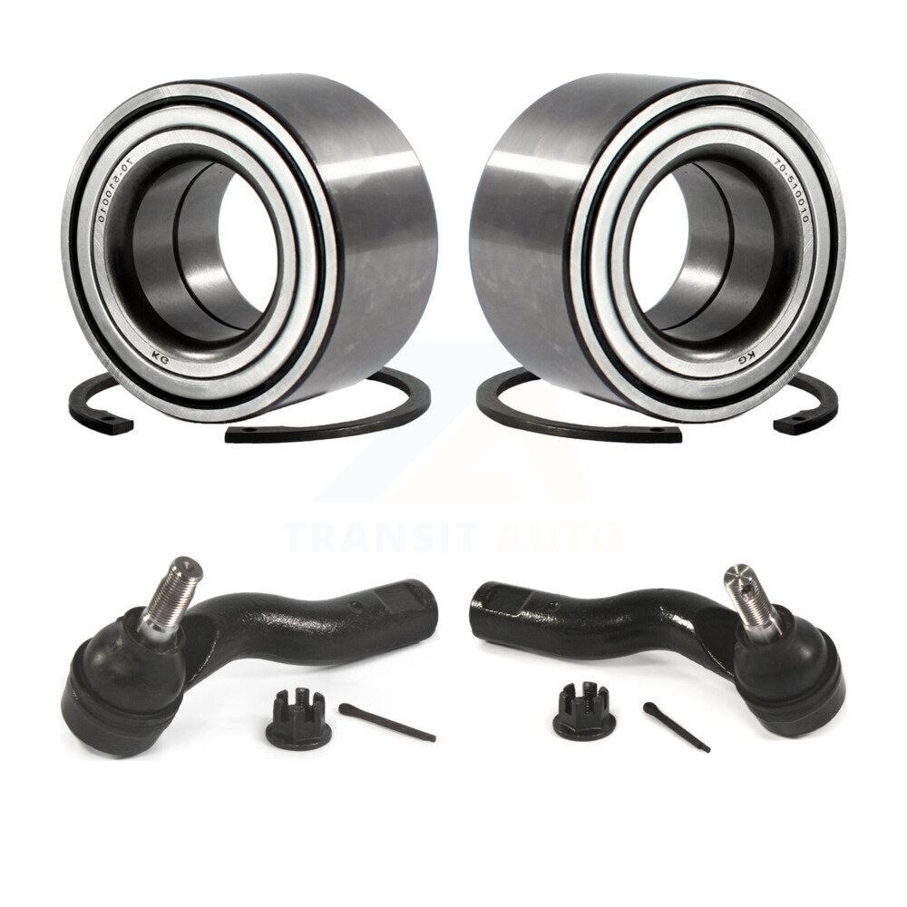 Kit de roulement de roue avant et d'extrémité de biellette de direction pour Ford Fusion Lincoln MKZ K7T-100074