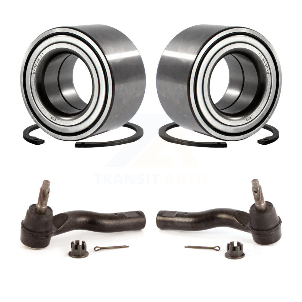 Kit de roulement de roue avant et d'extrémité de biellette de direction, pour Ford Fusion Lincoln MKZ Mercury Milan