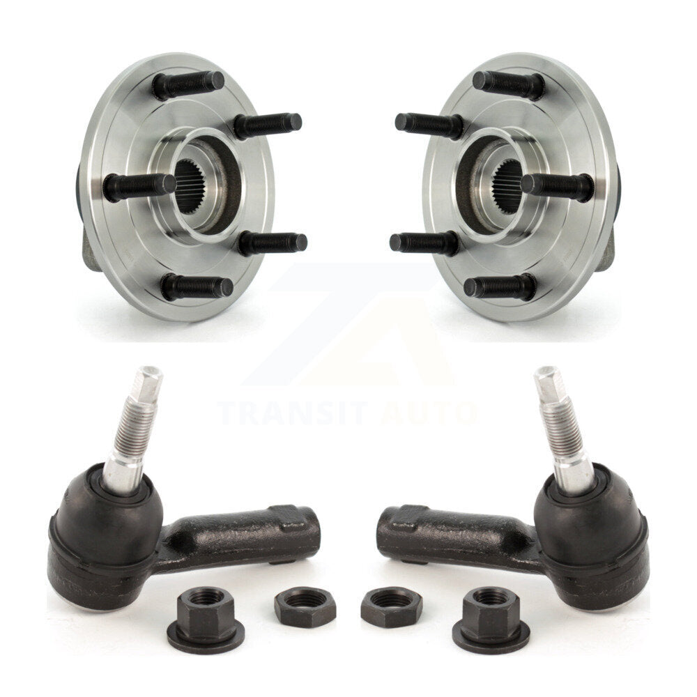 Kit de roulement de roue avant et d'extrémité de biellette de direction pour Dodge Ram 1500 06-08 avec roue à 5 écrous