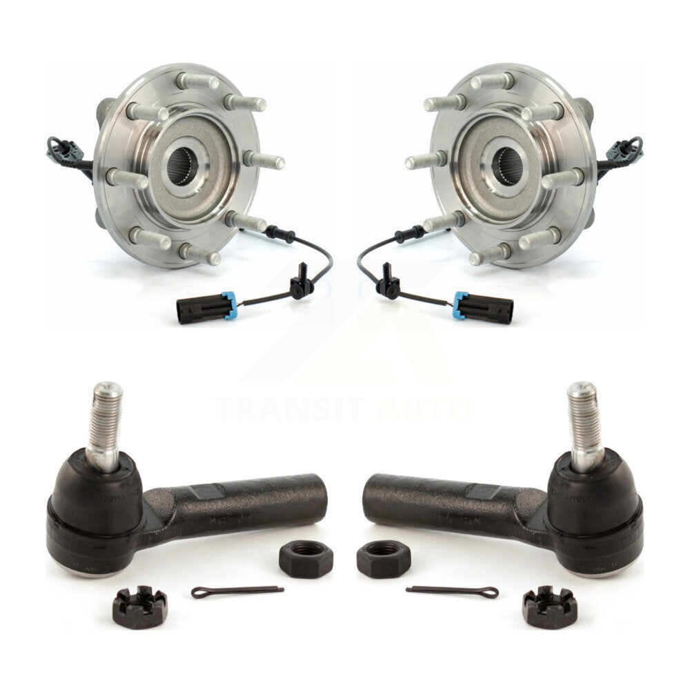 Kit de roulement de roue avant et d'extrémité de biellette de direction pour GMC Sierra 3500 HD Chevrolet Silverad