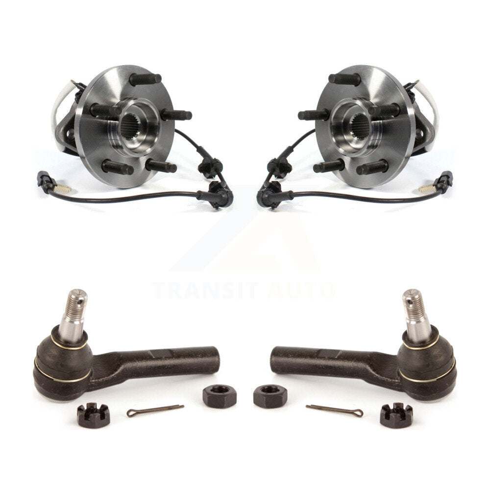 Kit de roulement de roue avant et d'extrémité de biellette de direction pour Mazda B4000 4WD Square Connecto 05-10