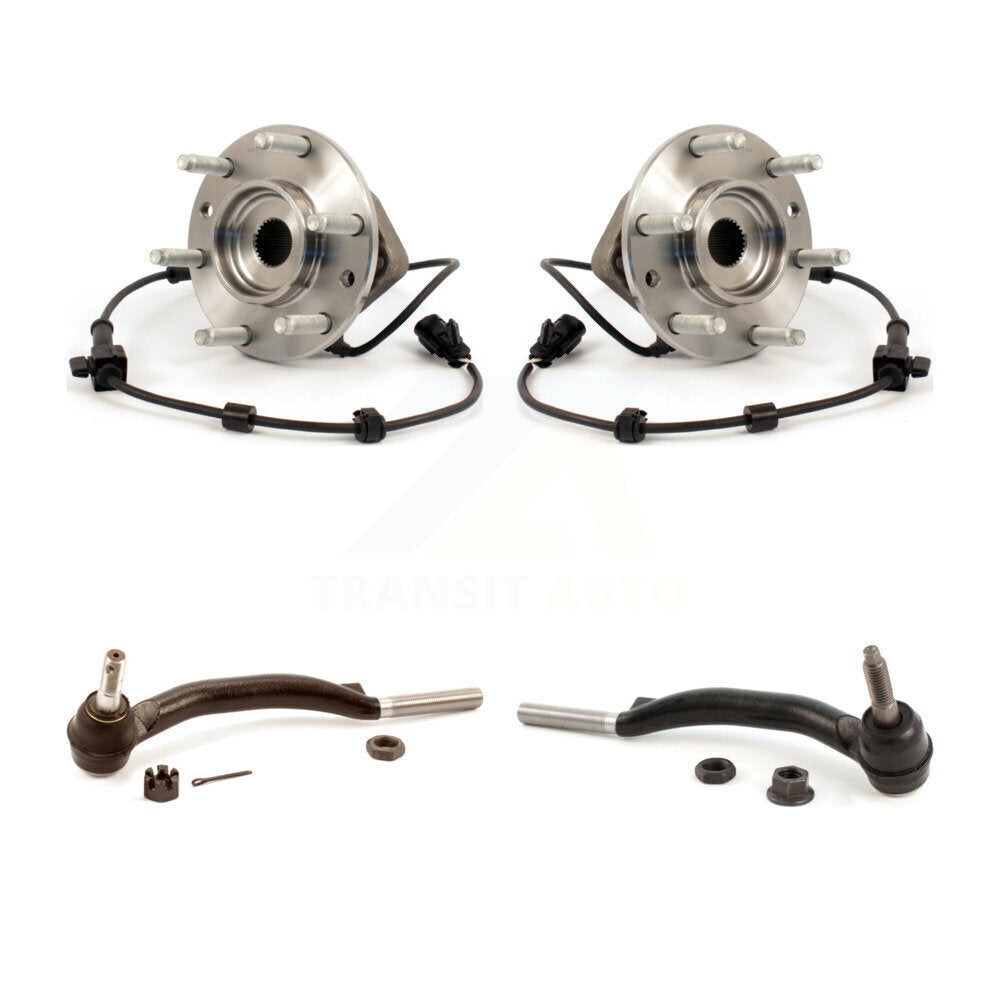 Kit de roulement de roue avant et d'extrémité de biellette de direction, pour Chevrolet GMC Trailblazer Envoy XL EX