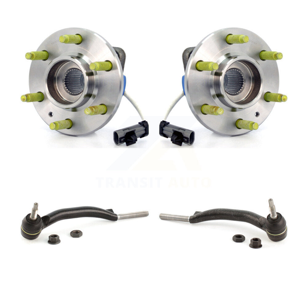 Kit de roulement de roue avant et d'extrémité de biellette de direction pour Cadillac SRX AWD 2004-2009