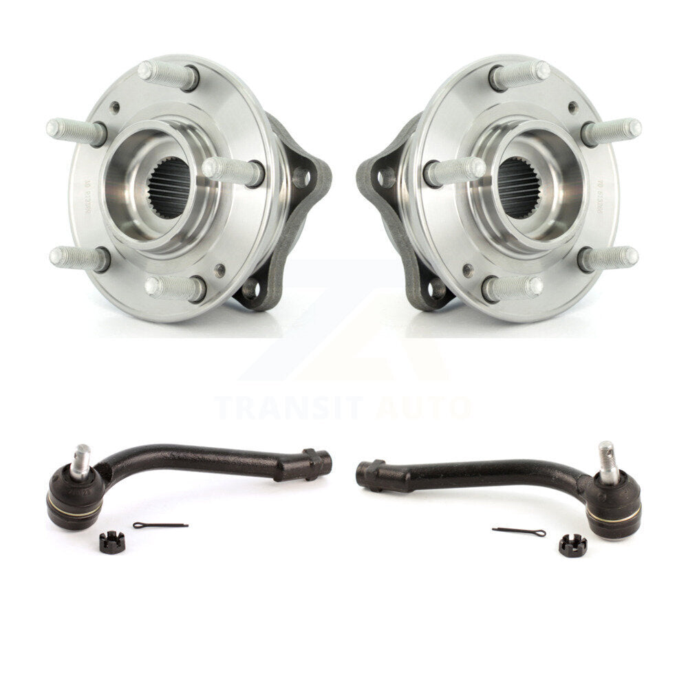 Kit de roulement de roue avant et d'extrémité de biellette de direction, pour Hyundai Santa Fe Kia Sorento Veracruz