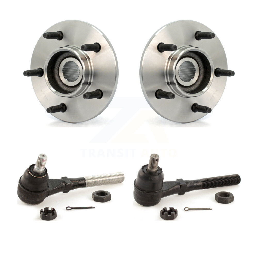 Kit de roulement de roue avant et d'extrémité de biellette de direction pour Ford F-150 4WD avec ABS à 2 roues