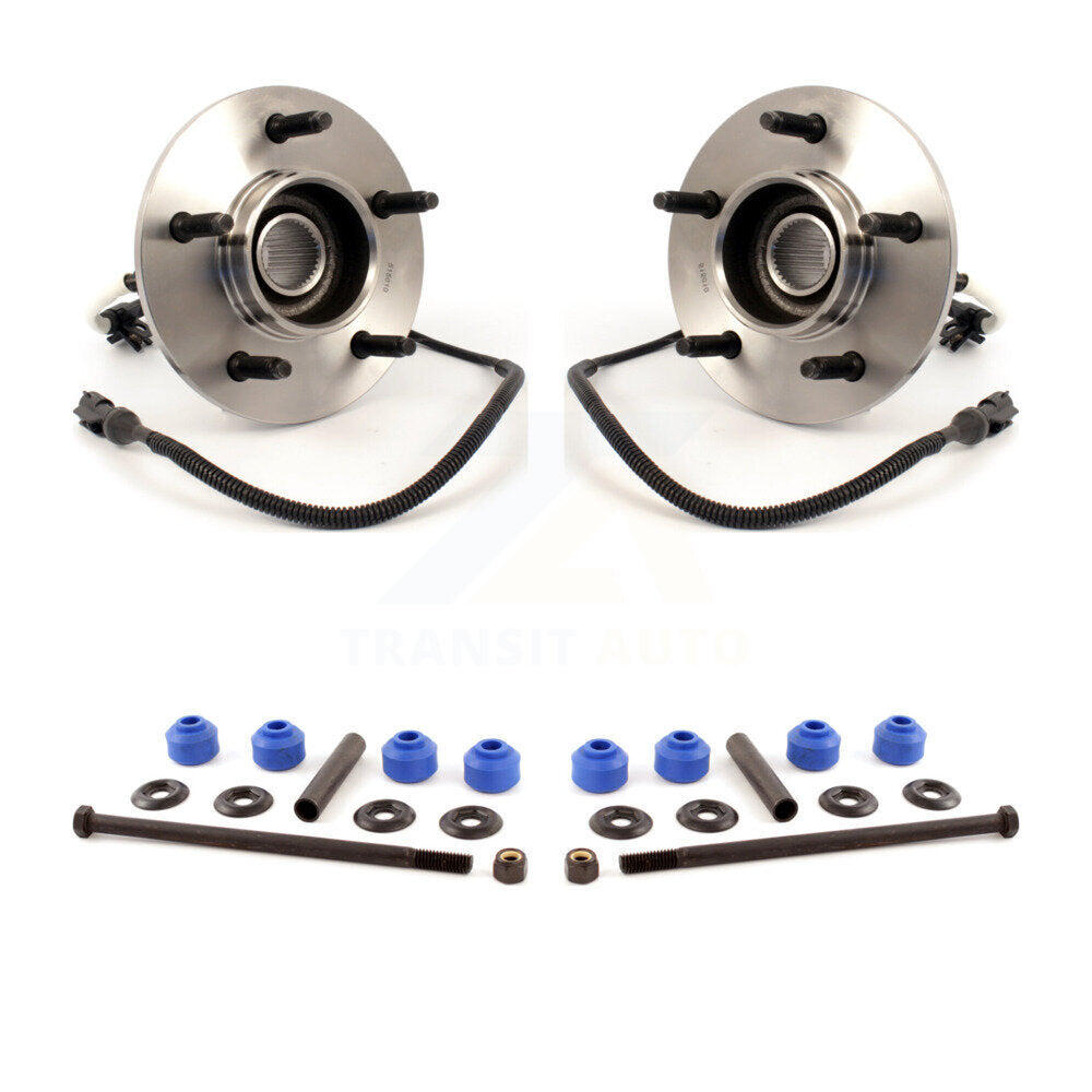 Ensemble de roulement de moyeu avant et Kit de liaison pour Ford F-150 4WD avec ABS à 4 roues