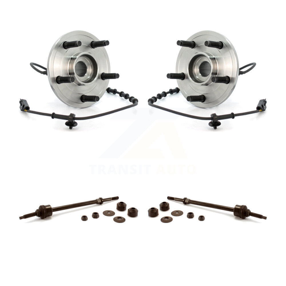 Ensemble de roulement de moyeu avant et Kit de liaison pour Dodge Ram 1500 4WD avec ABS à 4 roues