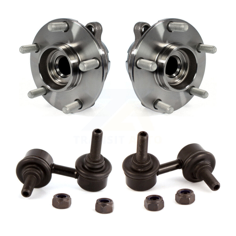 Ensemble de roulement de moyeu avant et Kit de liaison pour INFINITI Q50 Q60 RWD avec 2,0 l
